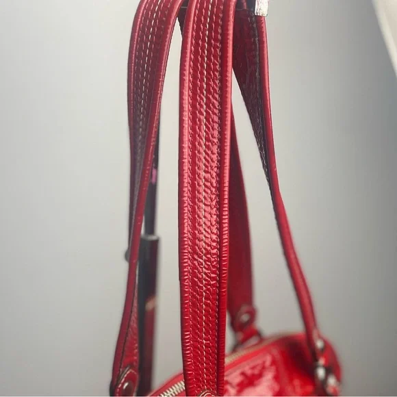 Coach Poppy RARE Flower Applique Patent Leather Bucket Bag - Picture 10 of 15